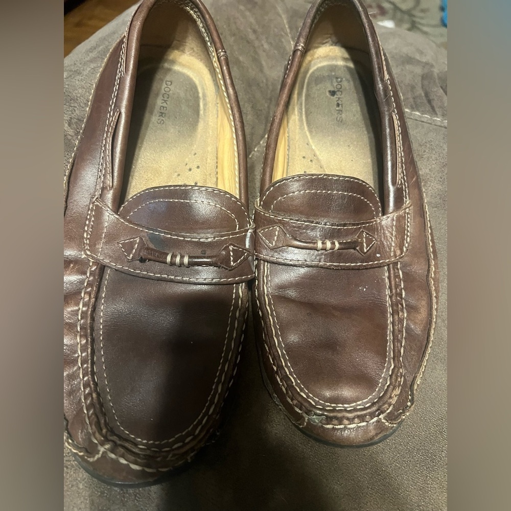 Dockers Men's Dark Brown Leather Loafers